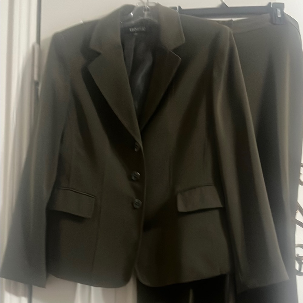 Kasper Women's Dark Olive Pantsuit